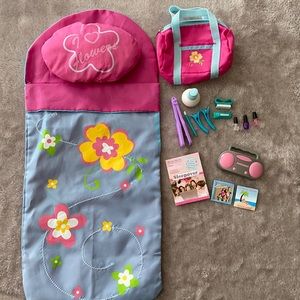 Our Generation 18” doll sleepover set